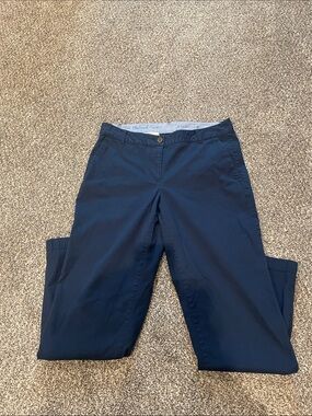 Talbots Women's Navy Cropped Ankle Pants